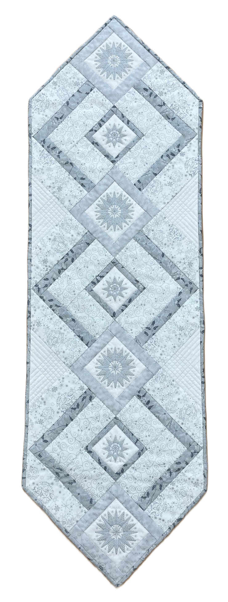 CLASS:  Silver Frost Table Runner