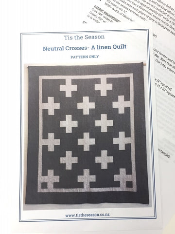 Neutral Crosses Quilt pattern