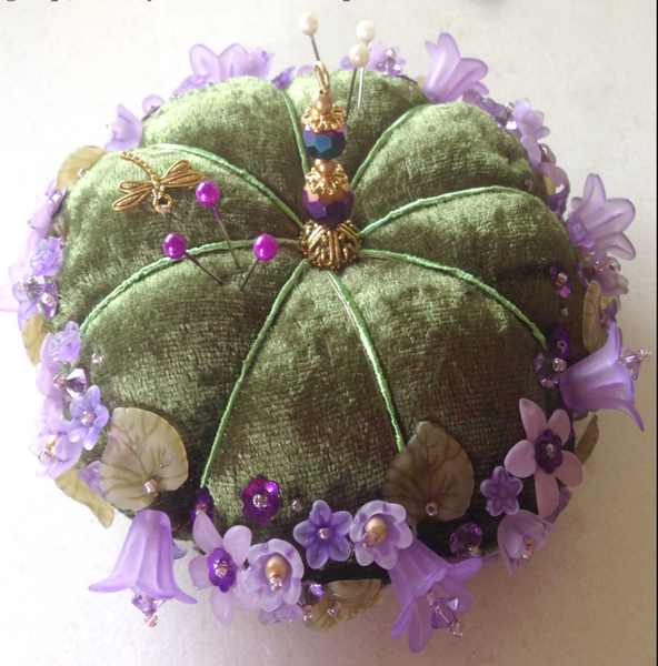 Violet - a flower pincushion